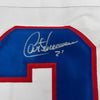 Autographed/Signed Guy Carbonneau Montreal White Hockey Jersey JSA COA by Hall of Fame Sports Memorabilia