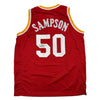 Autographed/Signed Ralph Sampson Houston Red Basketball Jersey JSA COA by Hall of Fame Sports Memorabilia
