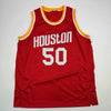 Autographed/Signed Ralph Sampson Houston Red Basketball Jersey JSA COA by Hall of Fame Sports Memorabilia
