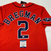 Autographed/Signed Alex Bregman Houston Astros Authentic Orange Baseball Jersey Beckett BAS COA