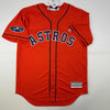 Autographed/Signed Alex Bregman Houston Astros Authentic Orange Baseball Jersey Beckett BAS COA