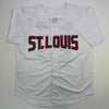 Autographed/Signed Ted Simmons St. Louis White Baseball Jersey JSA COA by Hall of Fame Sports Memorabilia
