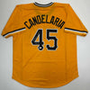 Autographed/Signed John Candelaria Pittsburgh Yellow Baseball Jersey JSA COA by Hall of Fame Sports Memorabilia