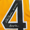Autographed/Signed John Candelaria Pittsburgh Yellow Baseball Jersey JSA COA by Hall of Fame Sports Memorabilia