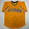 Autographed/Signed John Candelaria Pittsburgh Yellow Baseball Jersey JSA COA by Hall of Fame Sports Memorabilia