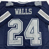 Autographed/Signed Everson Walls Dallas Blue Football Jersey JSA COA by Hall of Fame Sports Memorabilia