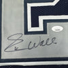 Autographed/Signed Everson Walls Dallas Blue Football Jersey JSA COA by Hall of Fame Sports Memorabilia