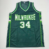 Autographed/Signed Terry Cummings Milwaukee Green Basketball Jersey Beckett BAS COA