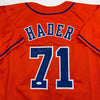 Autographed/Signed Josh Hader Houston Orange Baseball Jersey JSA COA by Hall of Fame Sports Memorabilia