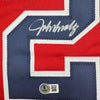 Autographed/Signed John Smoltz Atlanta Red Baseball Jersey Beckett BAS COA