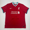 Autographed/Signed Jordan Henderson Liverpool Red Soccer Jersey Beckett BAS COA