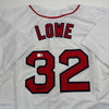 Autographed/Signed Derek Lowe Boston White Baseball Jersey Beckett BAS COA by Hall of Fame Sports Memorabilia