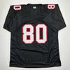 Autographed/Signed Andre Rison Atlanta Black Football Jersey Beckett BAS COA by Hall of Fame Sports Memorabilia