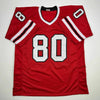 Autographed/Signed Andre Rison Atlanta Red Football Jersey Beckett BAS COA by Hall of Fame Sports Memorabilia