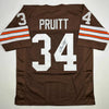 Autographed/Signed Greg Pruitt Cleveland Brown Football Jersey JSA COA by Hall of Fame Sports Memorabilia