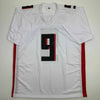 Autographed/Signed Michael Penix Jr. Atlanta White Football Jersey Beckett BAS COA by Hall of Fame Sports Memorabilia