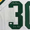 Autographed/Signed Chuck Mercein Ice Bowl Green Bay White Football Jersey JSA COA by Hall of Fame Sports Memorabilia