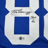 Autographed/Signed Drew Pearson HOF 21 Dallas Blue Football Jersey Beckett BAS COA by Hall of Fame Sports Memorabilia