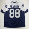 Autographed/Signed Drew Pearson HOF 21 Dallas Thanksgiving Football Jersey Beckett BAS COA by Hall of Fame Sports Memorabilia