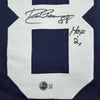 Autographed/Signed Drew Pearson HOF 21 Dallas Thanksgiving Football Jersey Beckett BAS COA by Hall of Fame Sports Memorabilia