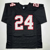 Autographed/Signed Devonta Freeman Atlanta Retro Black Football Jersey Beckett BAS COA by Hall of Fame Sports Memorabilia