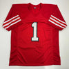 Autographed/Signed Deebo Samuel San Francisco Red Alternate Football Jersey JSA COA