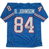 Autographed/Signed Billy White Shoes Johnson Tennessee Retro Light Blue Football Jersey JSA COA by Hall of Fame Sports Memorabilia