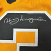 Autographed/Signed Manny Sanguillen Pittsburgh Yellow Baseball Jersey JSA COA by Hall of Fame Sports Memorabilia