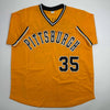 Autographed/Signed Manny Sanguillen Pittsburgh Yellow Baseball Jersey JSA COA by Hall of Fame Sports Memorabilia