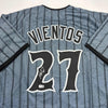 Autographed/Signed Mark Vientos New York CIty Connect Grey Baseball Jersey Beckett BAS COA by Hall of Fame Sports Memorabilia