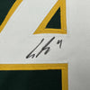 Autographed/Signed Lawrence Butler Oakland Green Baseball Jersey Beckett BAS COA by Hall of Fame Sports Memorabilia