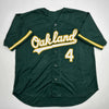 Autographed/Signed Lawrence Butler Oakland Green Baseball Jersey Beckett BAS COA by Hall of Fame Sports Memorabilia