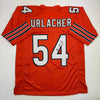 Autographed/Signed Brian Urlacher HOF 18 Chicago Orange Football Jersey Beckett BAS COA by Hall of Fame Sports Memorabilia