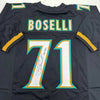 Autographed/Signed Tony Boselli HOF 22 Jacksonville Black Football Jersey Beckett BAS COA by Hall of Fame Sports Memorabilia