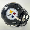 Autographed/Signed Joey Porter Sr Pittsburgh Steelers Mini Football Helmet JSA COA