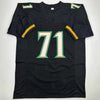 Autographed/Signed Tony Boselli HOF 22 Jacksonville Black Football Jersey Beckett BAS COA by Hall of Fame Sports Memorabilia
