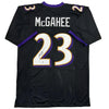 Autographed/Signed Willis McGahee Baltimore Black Football Jersey Beckett BAS COA by Hall of Fame Sports Memorabilia