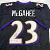 Autographed/Signed Willis McGahee Baltimore Black Football Jersey Beckett BAS COA by Hall of Fame Sports Memorabilia