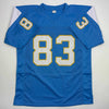 Autographed/Signed Anthony Miller San Diego Los Angeles LA Powder Blue Football Jersey JSA COA by Hall of Fame Sports Memorabilia
