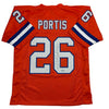 Autographed/Signed Clinton Portis Denver Retro Orange Football Jersey Beckett BAS COA by Hall of Fame Sports Memorabilia