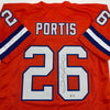 Autographed/Signed Clinton Portis Denver Retro Orange Football Jersey Beckett BAS COA by Hall of Fame Sports Memorabilia