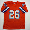Autographed/Signed Clinton Portis Denver Retro Orange Football Jersey Beckett BAS COA by Hall of Fame Sports Memorabilia