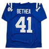 Autographed/Signed Antoine Bethea Indianapolis Blue Football Jersey JSA COA by Hall of Fame Sports Memorabilia
