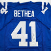 Autographed/Signed Antoine Bethea Indianapolis Blue Football Jersey JSA COA by Hall of Fame Sports Memorabilia