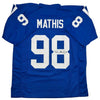 Autographed/Signed Robert Mathis Indianapolis Blue Football Jersey JSA COA by Hall of Fame Sports Memorabilia