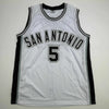 Autographed/Signed Robert Horry San Antonio White Basketball Jersey Beckett BAS COA by Hall of Fame Sports Memorabilia