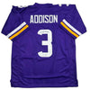 Autographed/Signed Jordan Addison Minnesota Purple Football Jersey JSA COA by Hall of Fame Sports Memorabilia