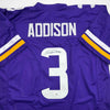 Autographed/Signed Jordan Addison Minnesota Purple Football Jersey JSA COA by Hall of Fame Sports Memorabilia