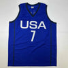Autographed/Signed Kevin Durant United States USA Olympics Blue Basketball Jersey Beckett BAS COA by Hall of Fame Sports Memorabilia