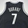Autographed/Signed Kevin Durant Brooklyn Black Basketball Jersey Beckett BAS COA